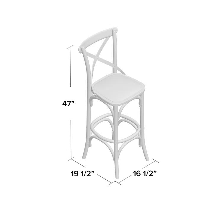 Modway Modway The Gray Barn Hidden Hill Elm Wood Barstool
