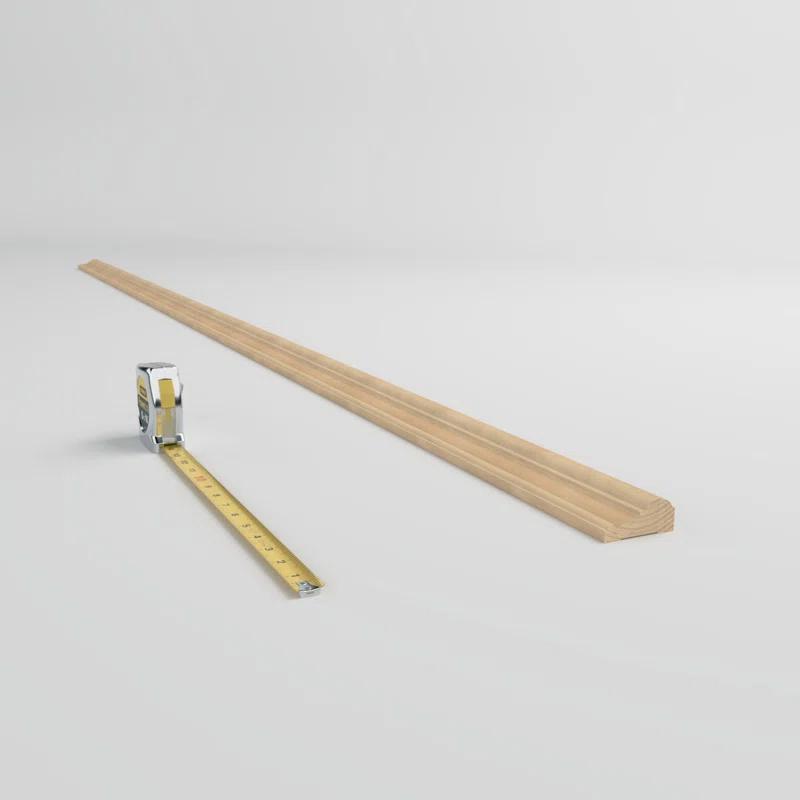 Ekena Millwork WM392 1"D x 2 3/8"W x 96"L Solid Wood Stain Chair Rail Molding