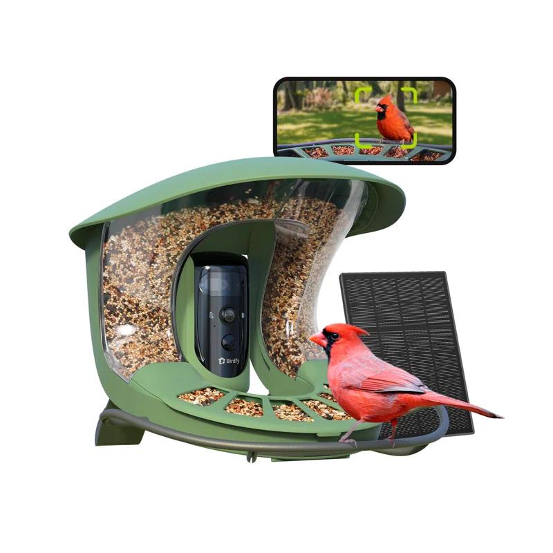 Birdfy Birdfy 2 Smart Bird Feeder with Camera, Dual-Lens, Solar-Powered, Wireless Installation, Auto-Capture Bird Videos & Motion Detection, Gift Present