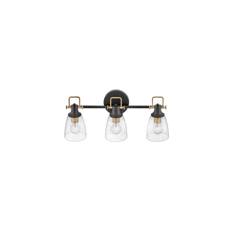 Easton 3-Light Dimmable Black Vanity light