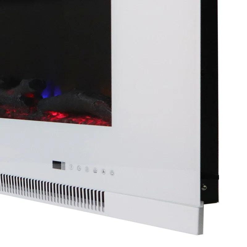 Cambridge Cambridge Wall Mount Electric Fireplace Heater with Remote Control for Indoor Use in Living Room, Bedroom, Home Office