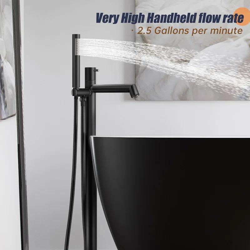 Floor Tub Filler with Diverter