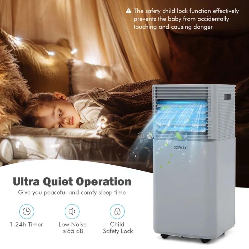 Costway 8000 BTU Portable Air Conditioner with Remote