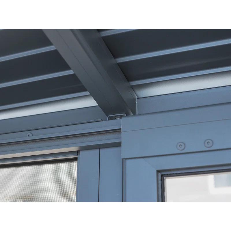Gazebo Penguin Florence Wall-Mounted Solarium with Metal Roof