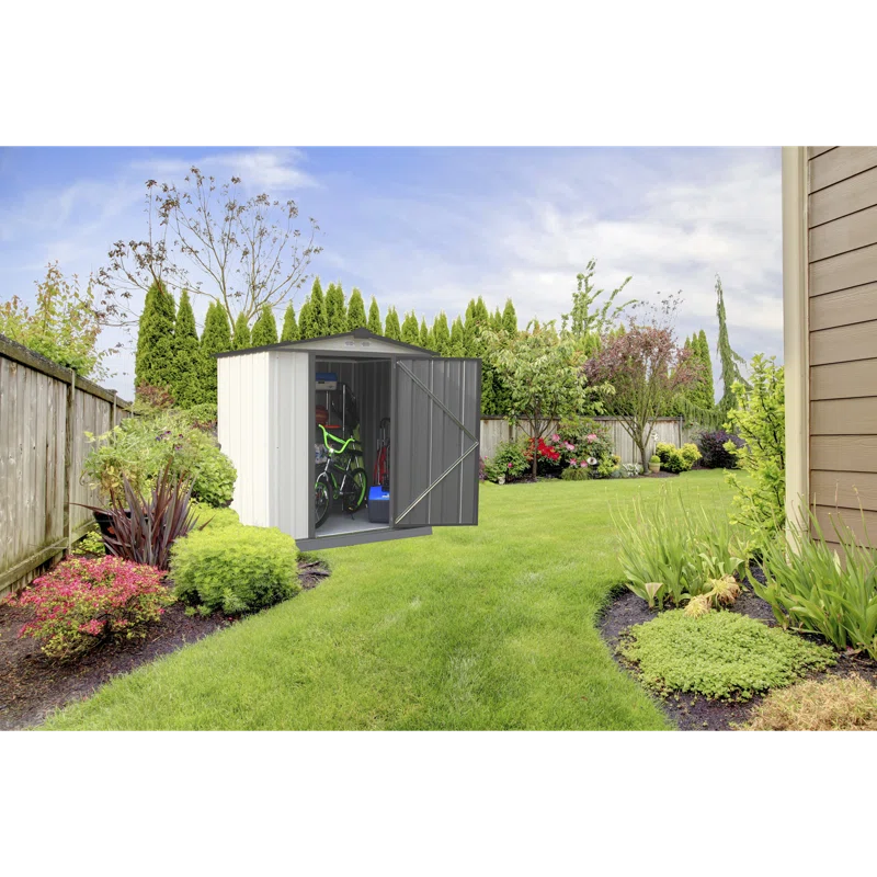 Arrow EZEE Shed 6 ft. W x 5 ft. D Metal Storage Shed