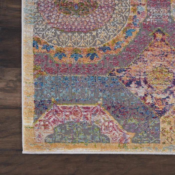 Bungalow Rose Raymond Moroccan Multicolor Transitional Area Rug