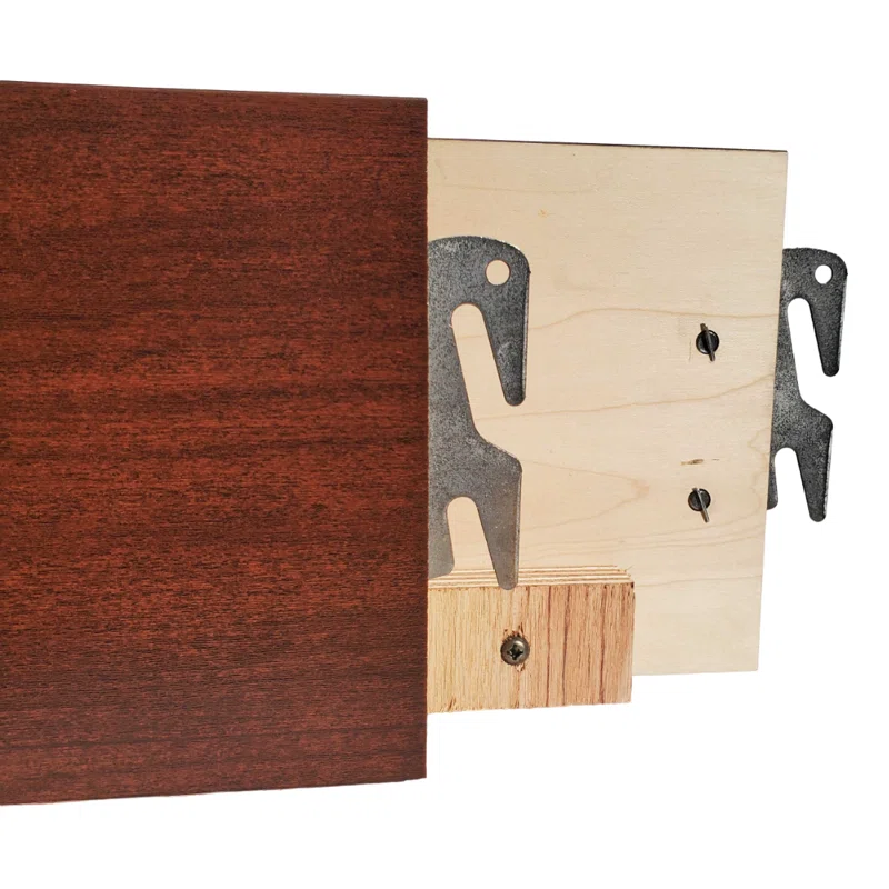 bedCLAW bedCLAW 82" Replacement Medium Finish Wooden Side Rails for Queen or King Beds