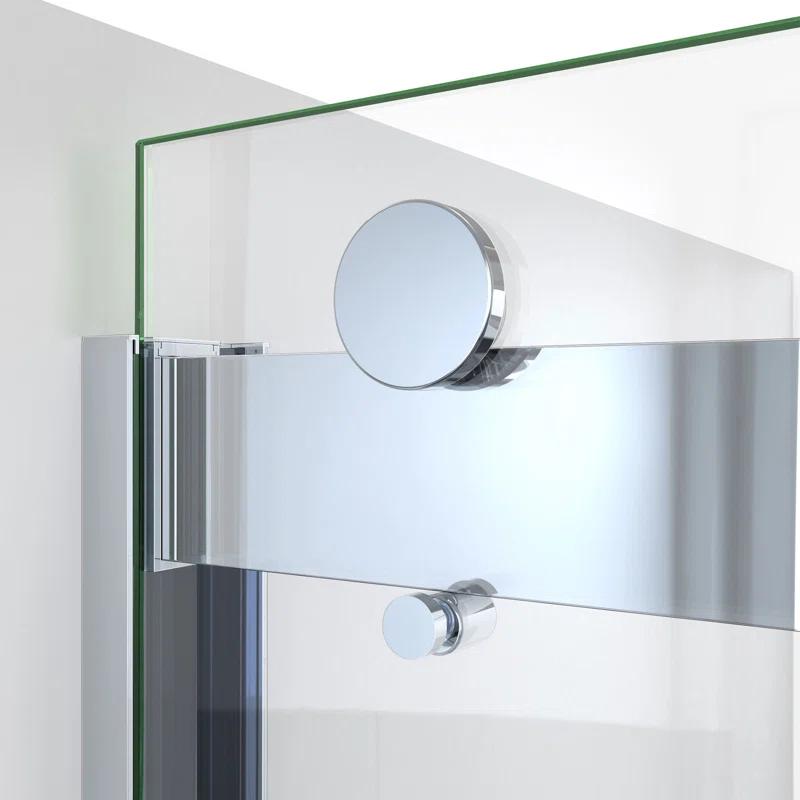 DreamLine SDVH60W760VXX01 Sapphire-V 56cm W x 76cm H Frameless Tub Door with