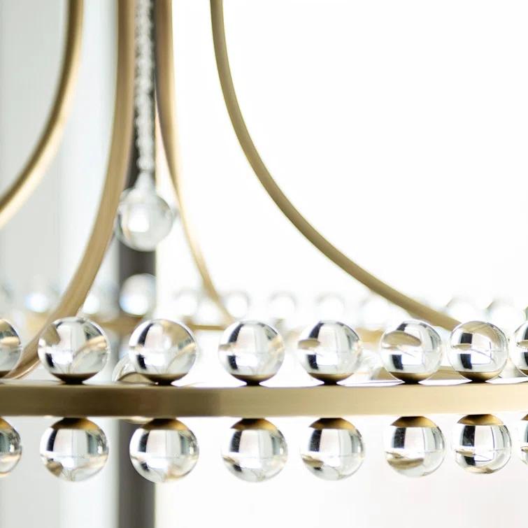 Twelve Light Chandelier-Aged Brass Finish -Traditional Installation Crystorama Lighting Clo-8899-Ag