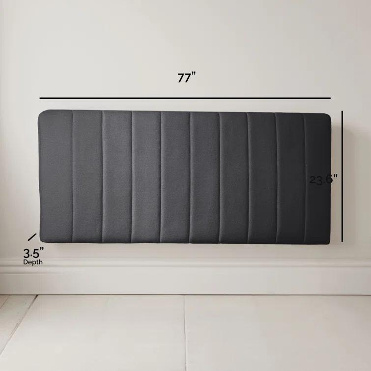 Wade Logan® Chastelyne Upholstered Easy Assemble Wall Mounted Headboard