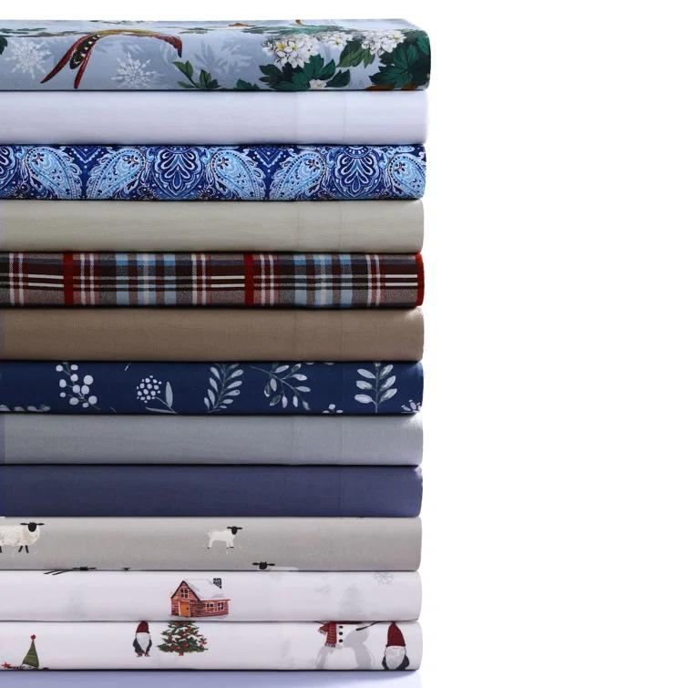 Azores Home Brentwood Flannel Sheet Set