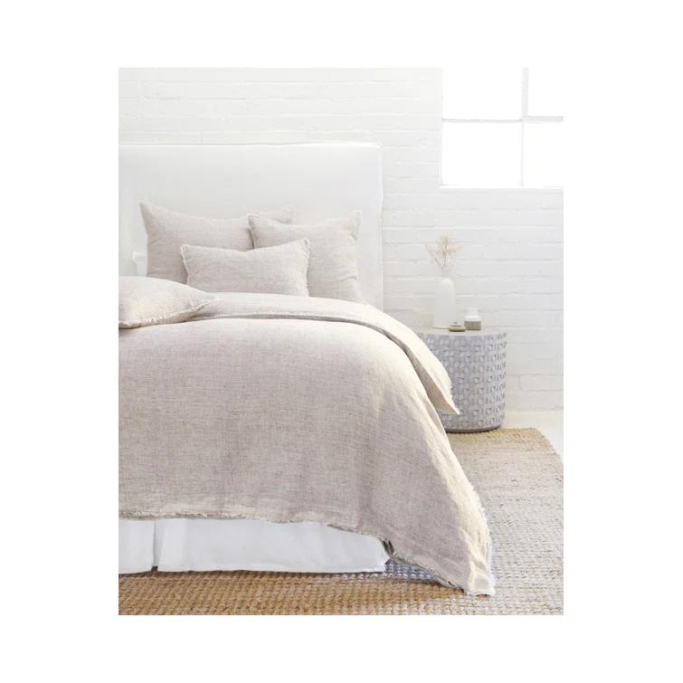 Logan Linen Duvet by Pom Pom at Home - Navy / Queen