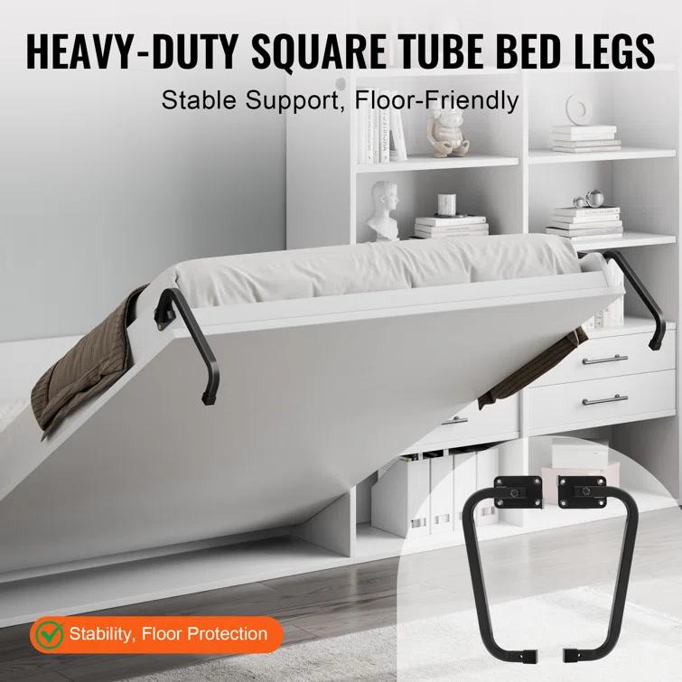 VEVOR Murphy Bed Kit Queen Deluxe DIY Wall Bed Mechanical Hardware Kit Fol