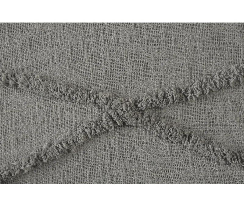Evette Rios Sierra Handmade Woven Solid Color Fringed 100% Cotton Throw Blanket