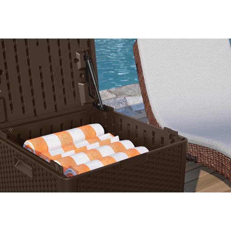 Suncast Suncast 26.75'' W 60 Gallons Water Resistant Resin Lockable Deck Box