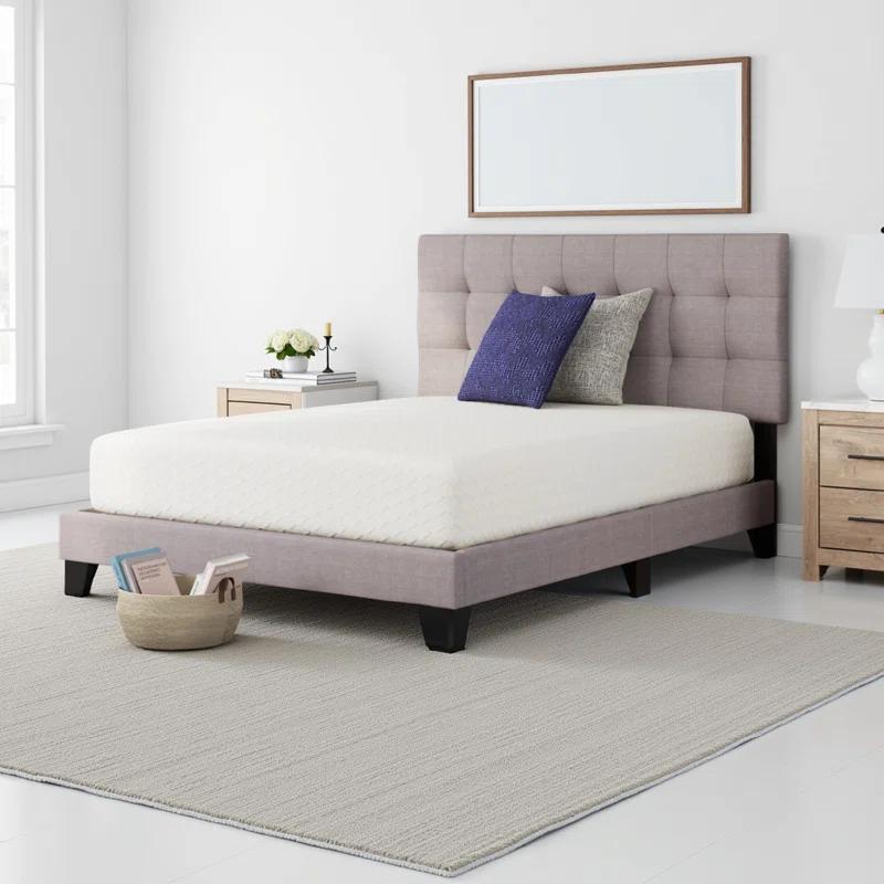 Benjara Jeny Mattress, Cool Comfort Memory Foam, Stretch Cover 12 Inch