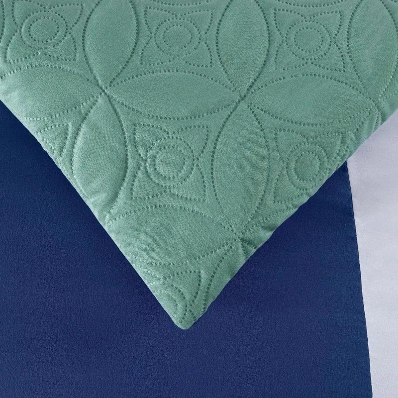 Chezmoi Collection 7-Piece Patchwork Bed in a Bag Comforter Set with Sheets