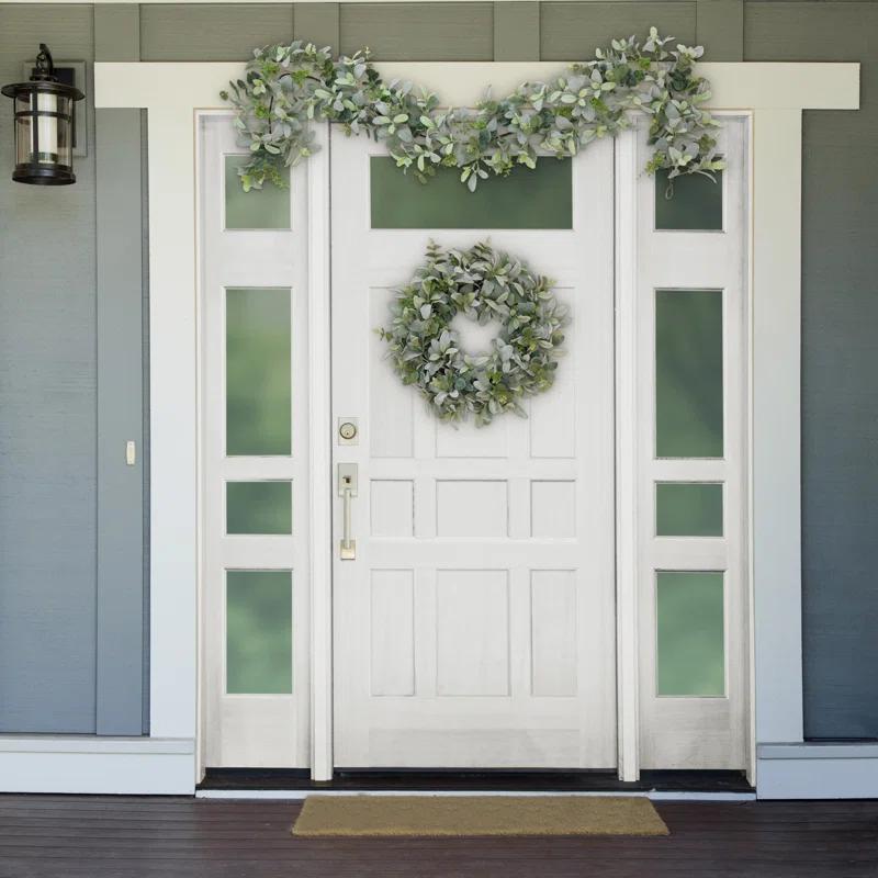 Puleo International 72'' in. Faux Lambs Ear Garland