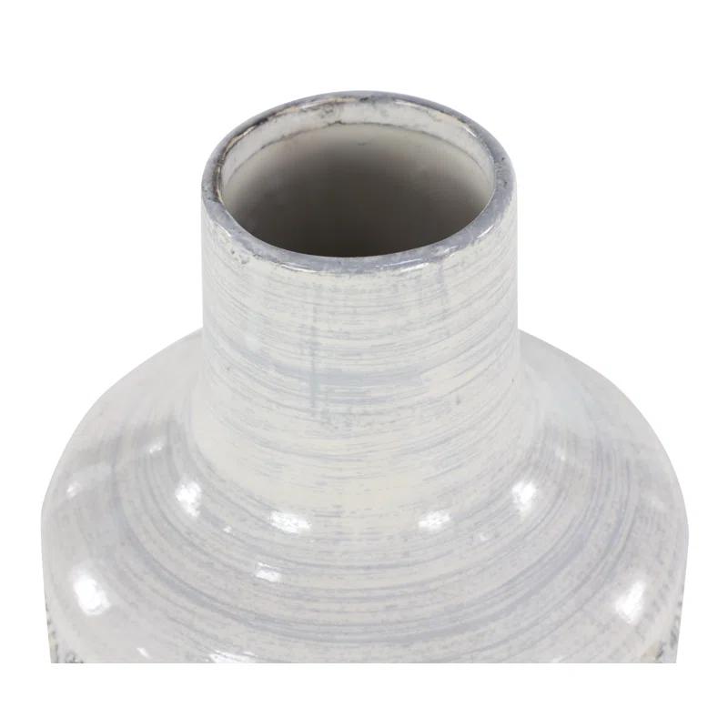 CosmoLiving by Cosmopolitan Porcelain Ceramic Floral Decorative Vase