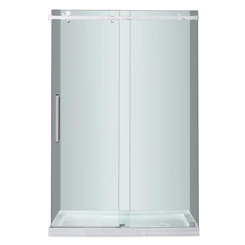 Moselle 48" x 77.5" Single Sliding Frameless Shower Door