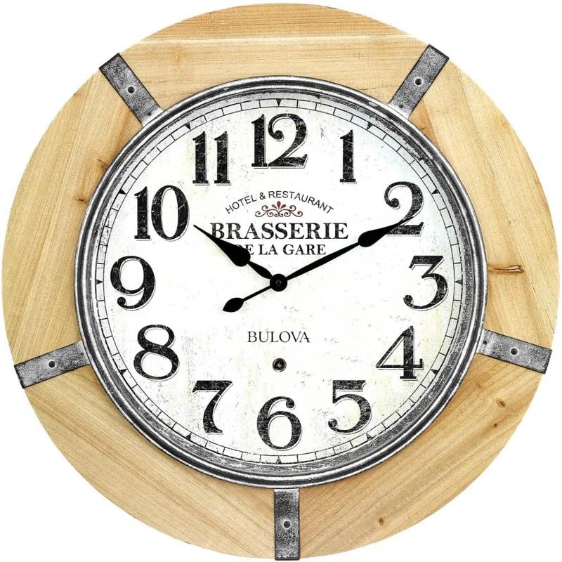 Bulova Solid Wood Wall Clock