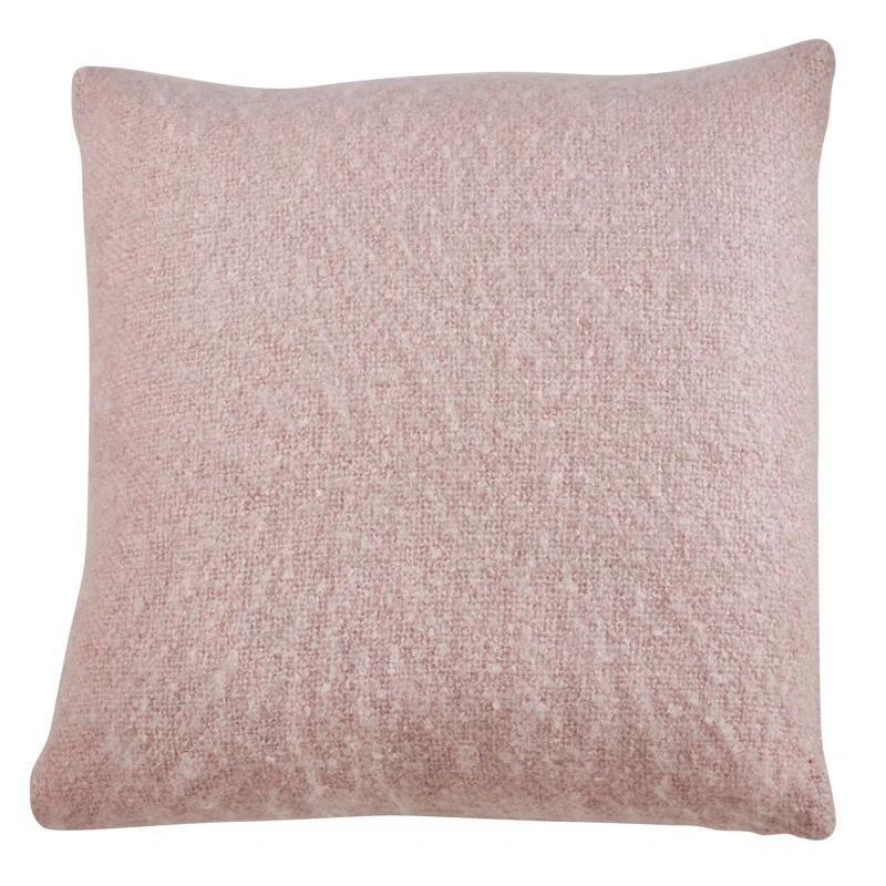 Saro Angora Collection Reversible Pillow Cover