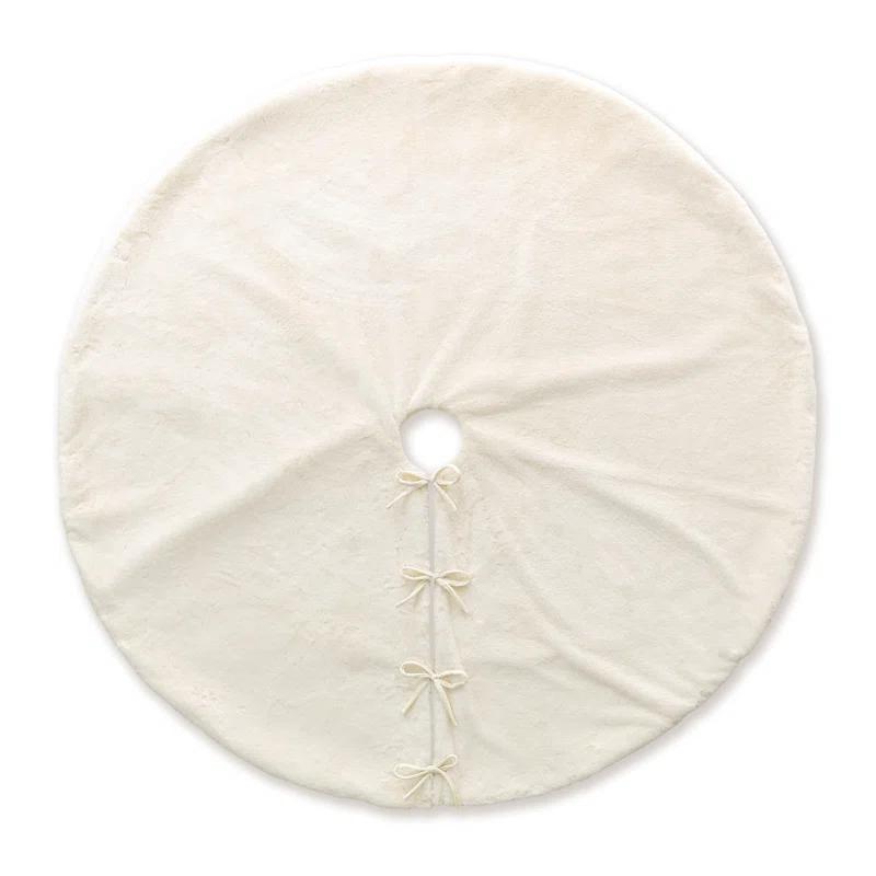 Glitzhome Solid Color Tree Skirt