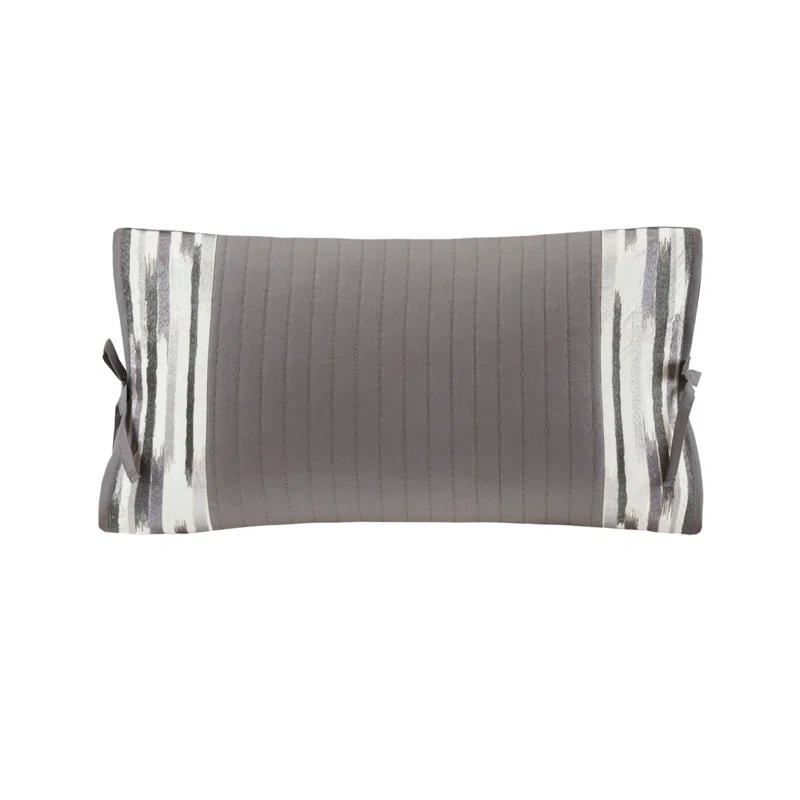 N Natori N Natori Hanae Embroidered Cotton Oblong Decorative Pillow
