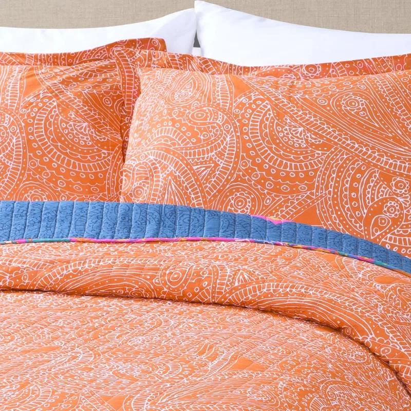Lush Decor Galleria Cotton 320 TC Reversible Quilt Set