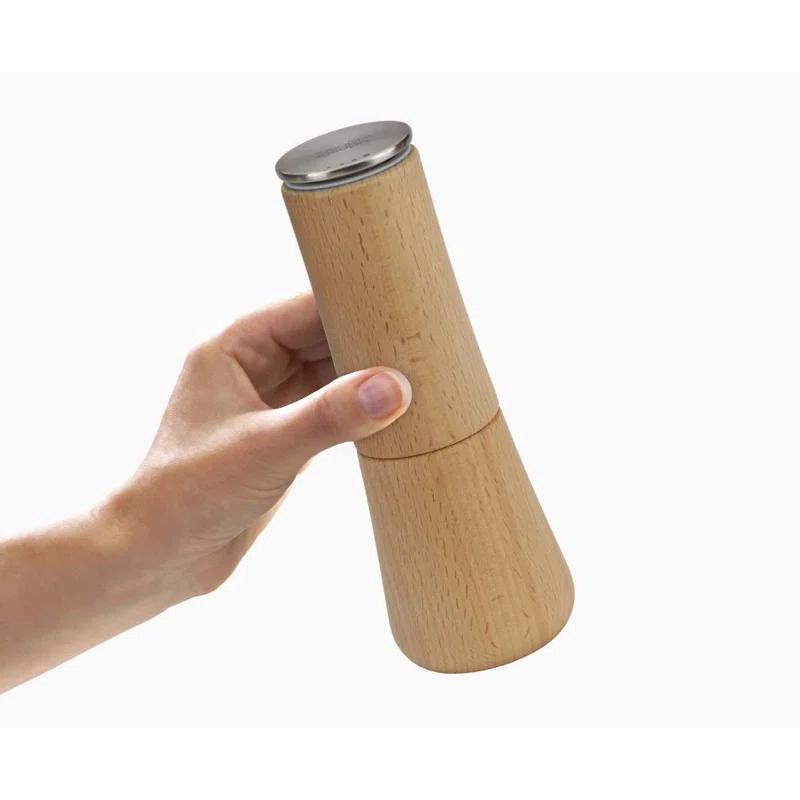 Joseph Joseph Joseph Joseph Milltop No-spill Beechwood Salt Mill