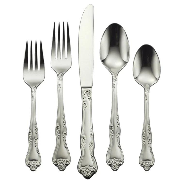 Oneida Oneida Azalea 45 Piece Everyday Flatware Set, Service For 8