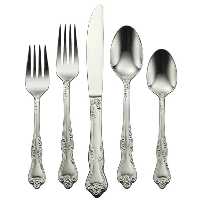 Oneida Oneida Azalea 45 Piece Everyday Flatware Set, Service For 8