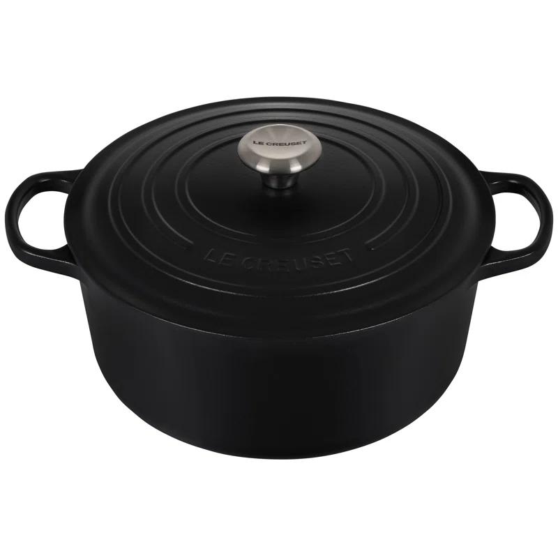 Le Creuset ® Signature 7.25-Qt. Licorice Black Enameled Cast Iron Dutch Oven