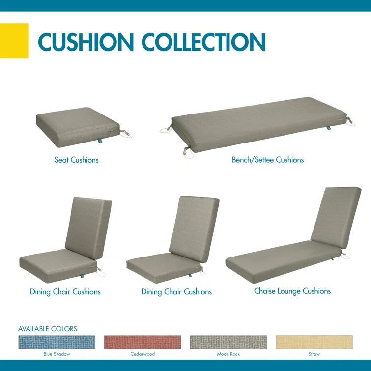 Duck Covers DUCKCOVERS All-Weather Outdoor Bench Cushion