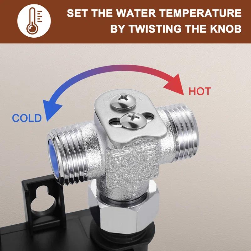mondawe MD-S877BN Single-Hole Bathroom Faucet