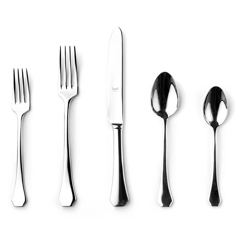 Dolce Vita Flatware 20-Piece Set by Mepra - Polished Stainless Steel
