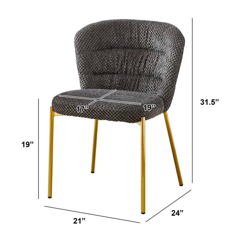 Mercer41 Rectangular Tempered Glass Dining Set With Comfy Chairs