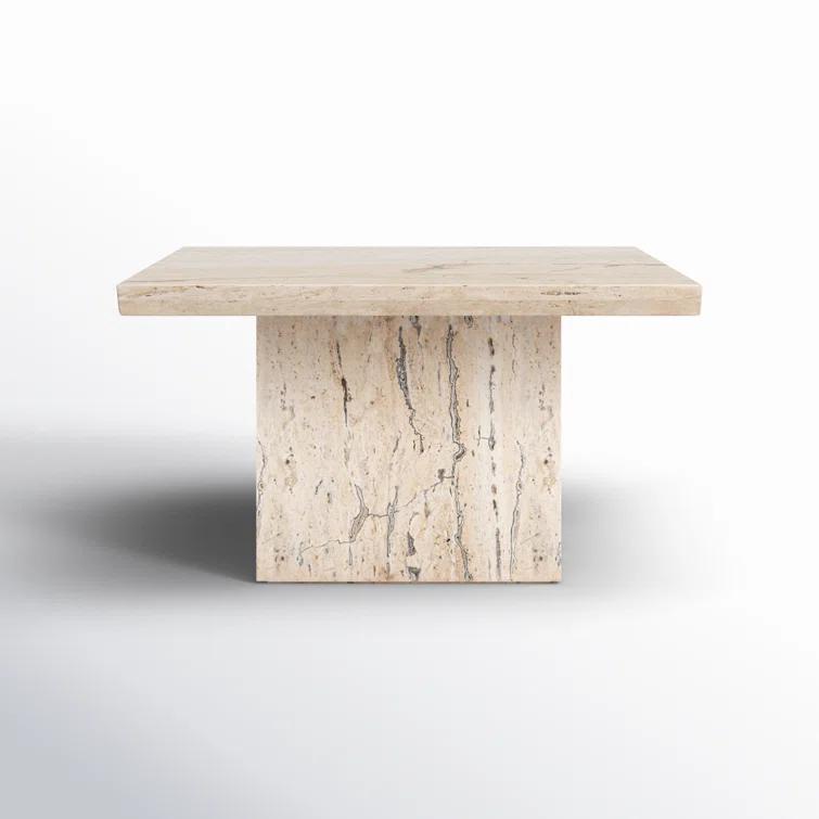 Safavieh  Couture Olivia Square Marble Accent Table - 21 IN W x 21 IN D x 12 IN H