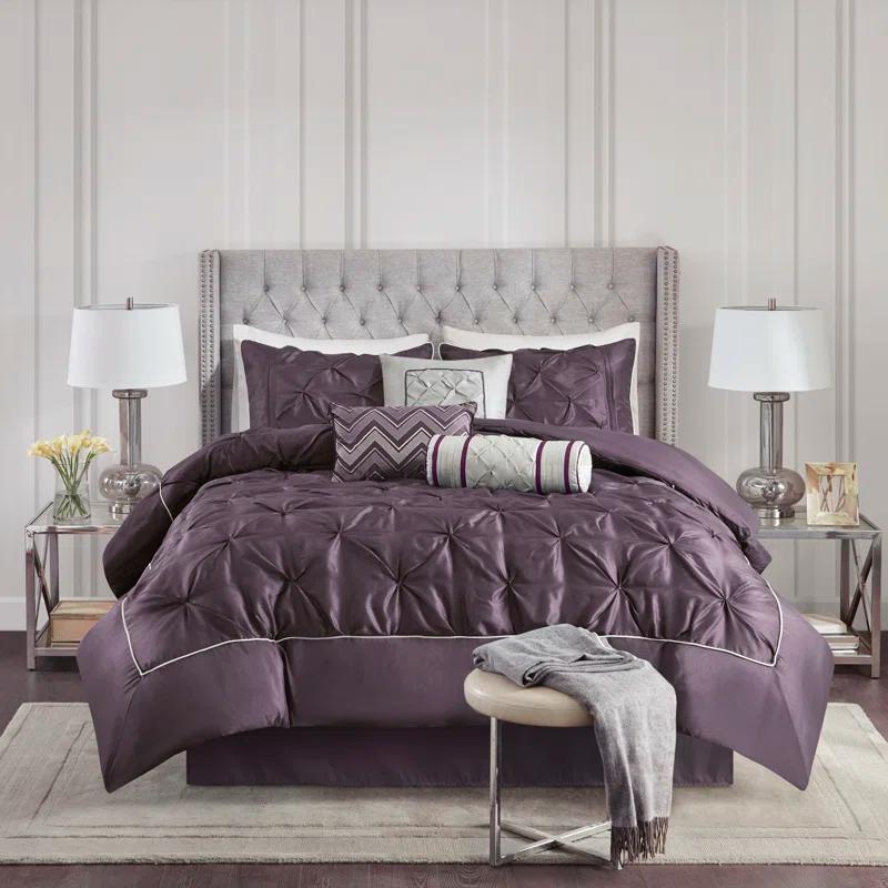 Madison Park Laurel 7 Piece Tufted Comforter Set
