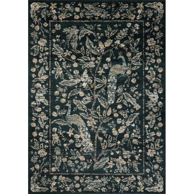 Rifle Paper Co. x Loloi Laurel Navy Area Rug