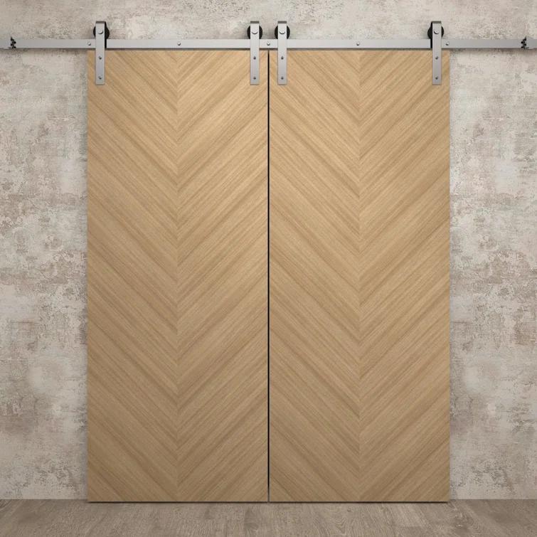 SARTODOORS Slab Door Panel | Ego 5005 | Wood Veneer Doors | Pocket Closet Sliding Barn