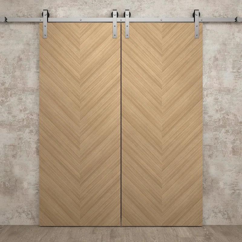 SARTODOORS Slab Door Panel | Ego 5005 | Wood Veneer Doors | Pocket Closet Sliding Barn