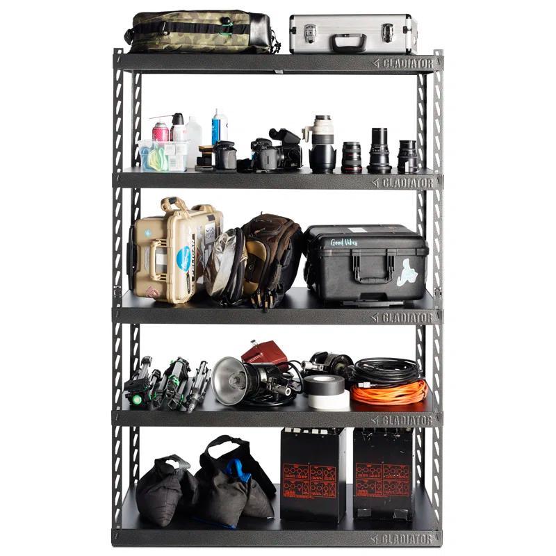 Gladiator® 48" Wide EZ Connect Rack With Five Deep Shelves