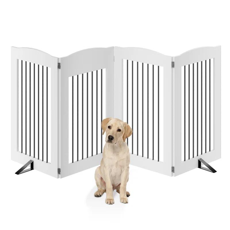 Archie & Oscar™ Freestanding Dog Gates, Foldable Dog Fence Indoor For Stairs, Doorways