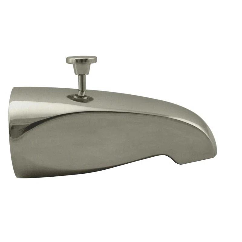Westbrass D3112-07 5-1/2" Reach Wall Mount Tub Spout with Rear Diverter