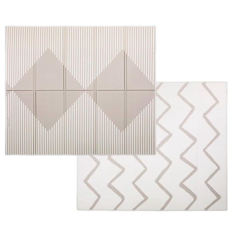 Evolur Evolur Cozycush Reversible Non-toxic Baby Kids Playmat  || Foldable Large Thick Foam Crawling Playmats For Toddlers|waterproof Portable Playmat For Babies | Yoga/picnic/game Mat|indoor/outdoor