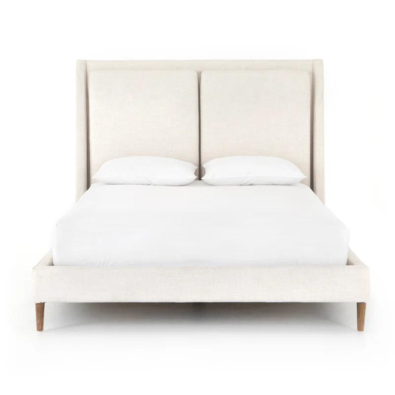 Rexford Platform Bed - Cream / King