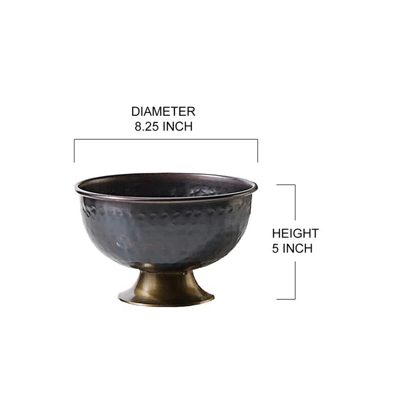 Williston Forge Murley Copper / Copper Plated Decorative Bowl 1