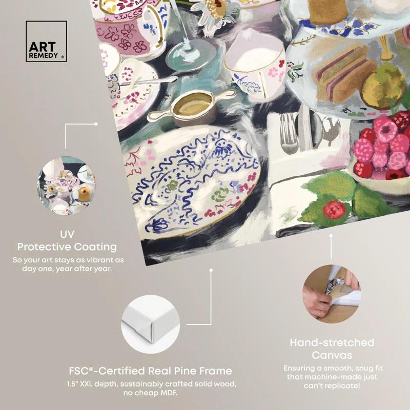 Art Remedy Help Yourself Dessert Canvas Modern Kitchen Print by Art Remedy