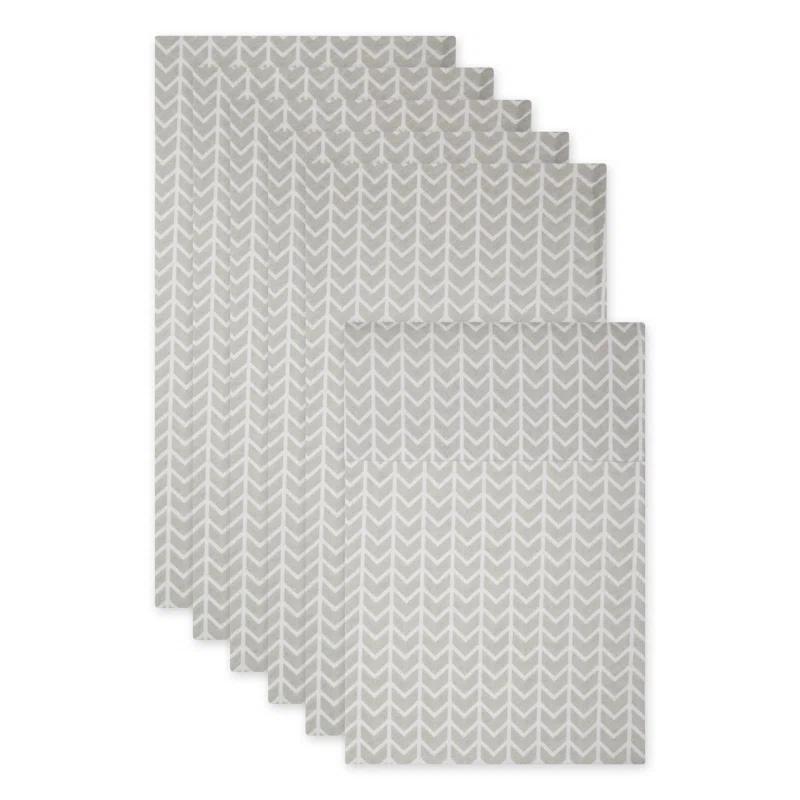 Design Imports Herringbone Print Liner (Set of 6)